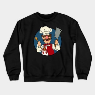 Kitchen Swedish Chef and chicken Crewneck Sweatshirt